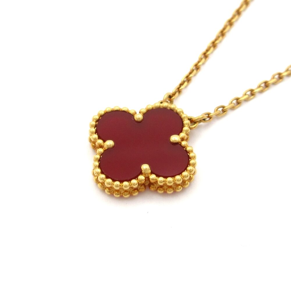 Van Cleef & Arpels Vintage Alhambra Necklace VCARD38500 18K Yellow Gold